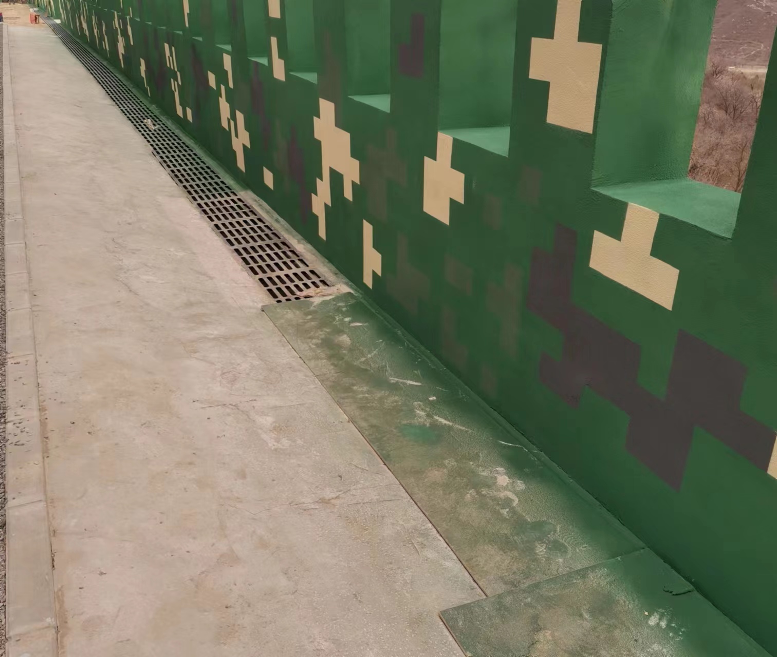 白银围墙迷彩喷涂,数迷彩漆